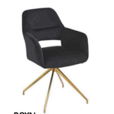 Royal eetkamerstoel gouden poten