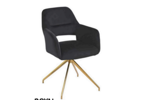 Royal eetkamerstoel gouden poten