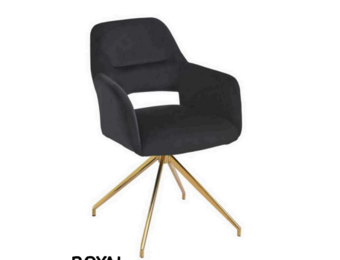 Royal eetkamerstoel gouden poten