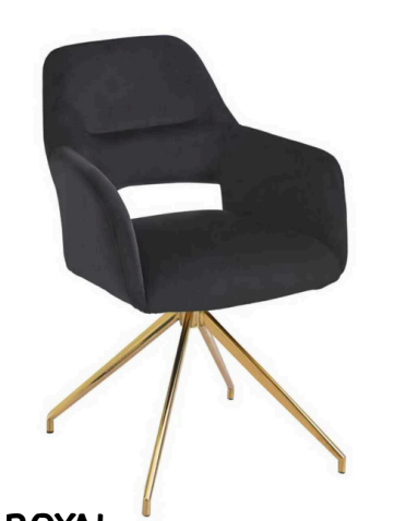 Royal eetkamerstoel gouden poten