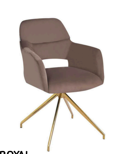 Royal eetkamerstoel gouden poten