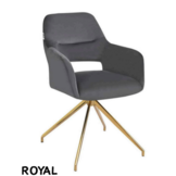 Royal eetkamerstoel gouden poten