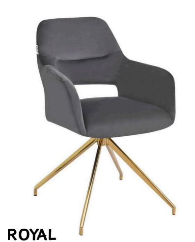 Royal eetkamerstoel gouden poten