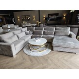 Velvet bankstel Taupe