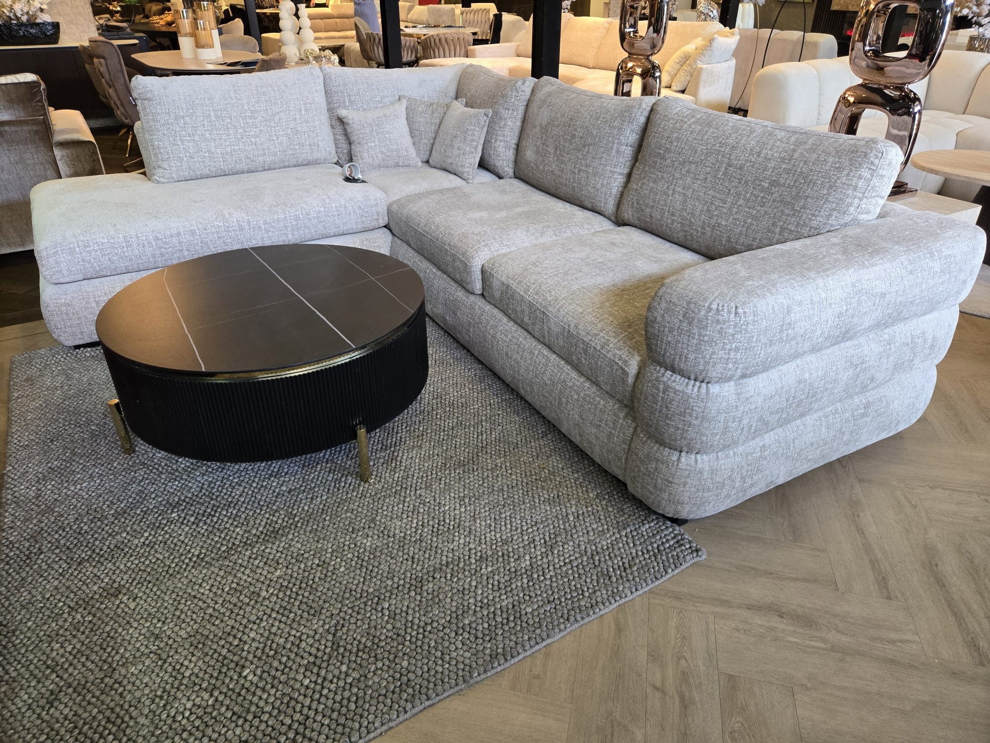 Hoekbank Japandi stijl