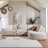 Ares hoekbank  zachte beige