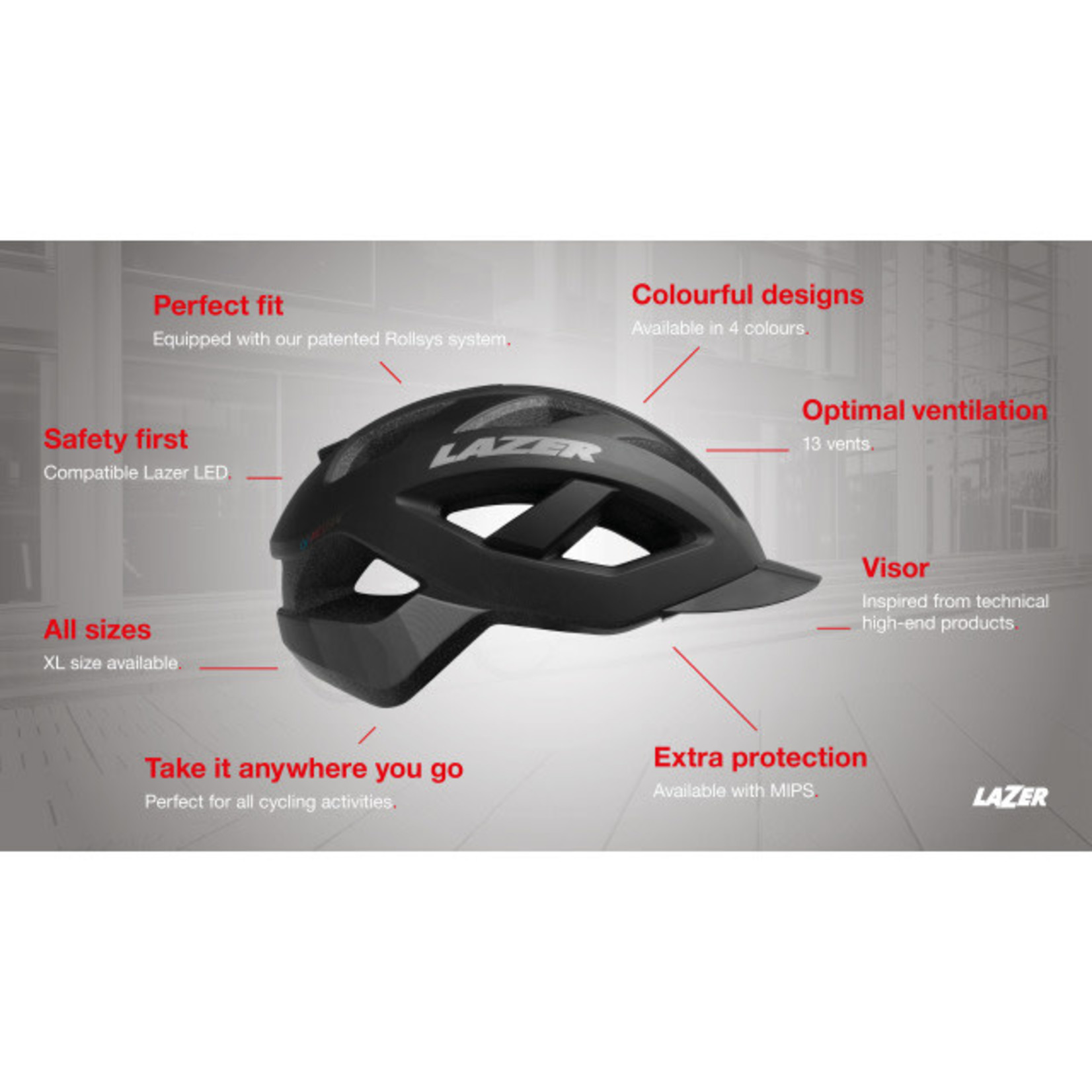 LAZER LAZER Unisex Sport Cameleon MIPS Helm