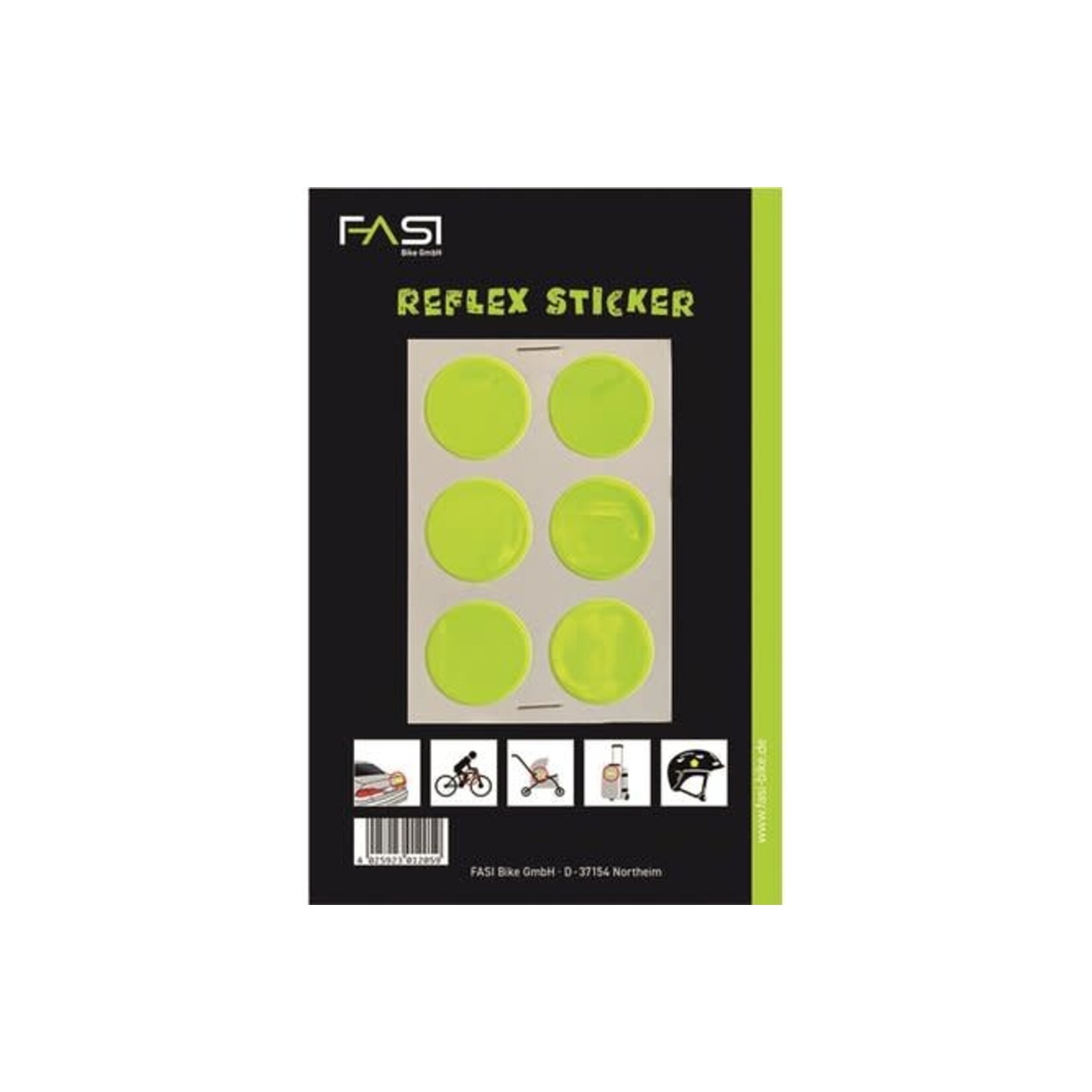 FASI Fasi reflektierende Kreise 3cm selbstklebend gelb