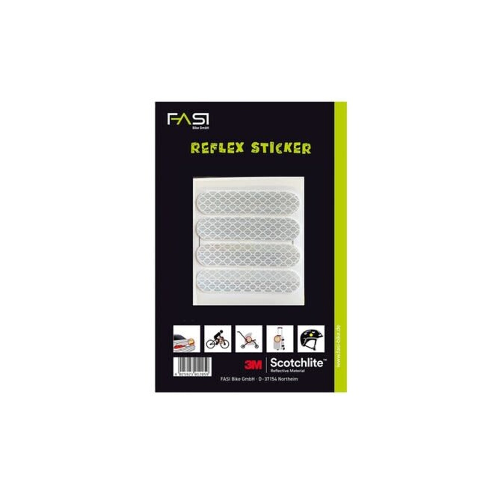 FASI Fasi reflektierende Streifen selbstklebende Folie 3M Scotchlite weiss