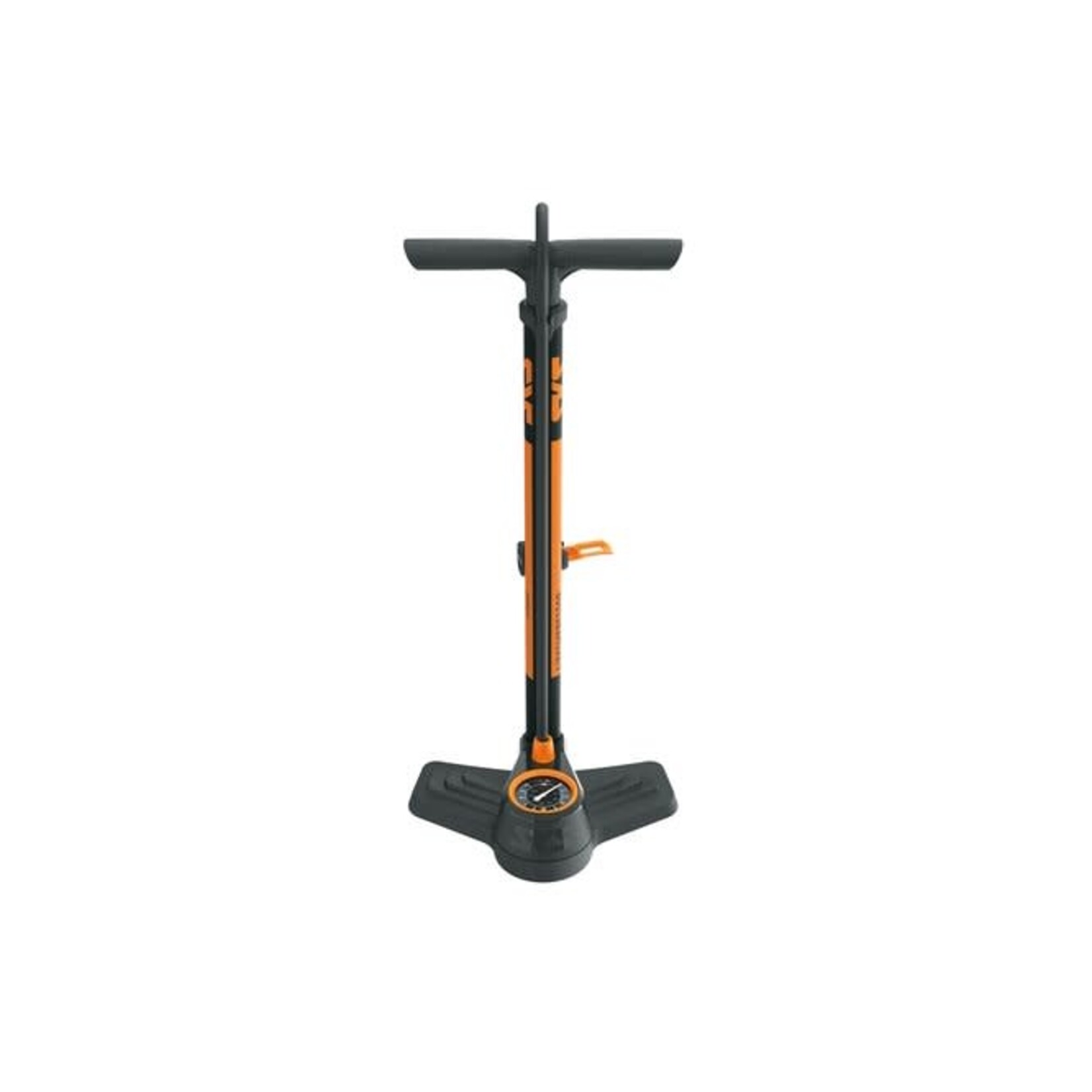 SKS SKS Standpumpe Airkompressor Compact 10.0 Stahl Multi Valve schwarz/orange