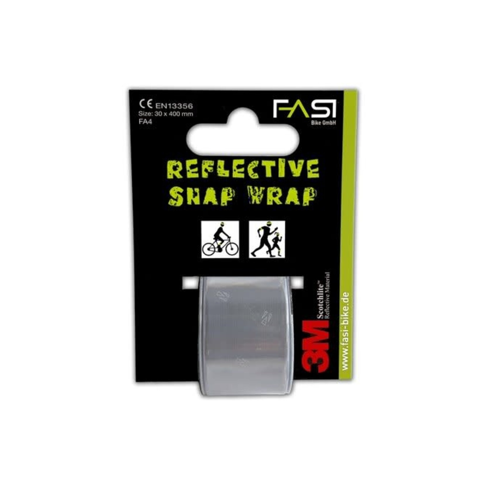 FASI Fasi Snap Wrap Reflektorband 30 mm weiss