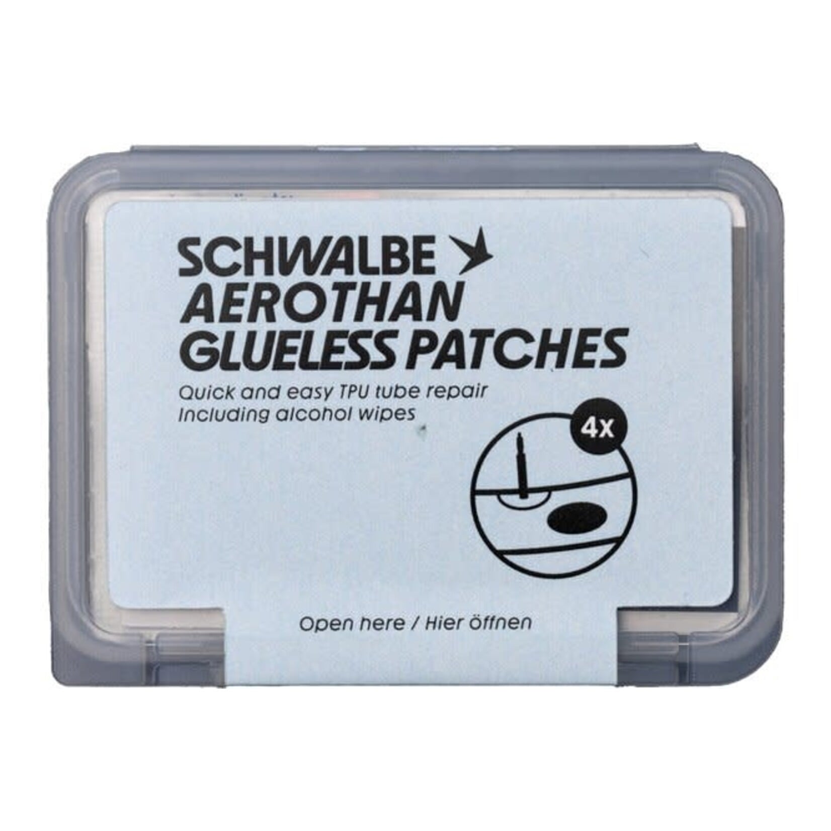 Schwalbe Schwalbe Reparaturflicken Aerothan Glueless Patches Set à 4 Stück