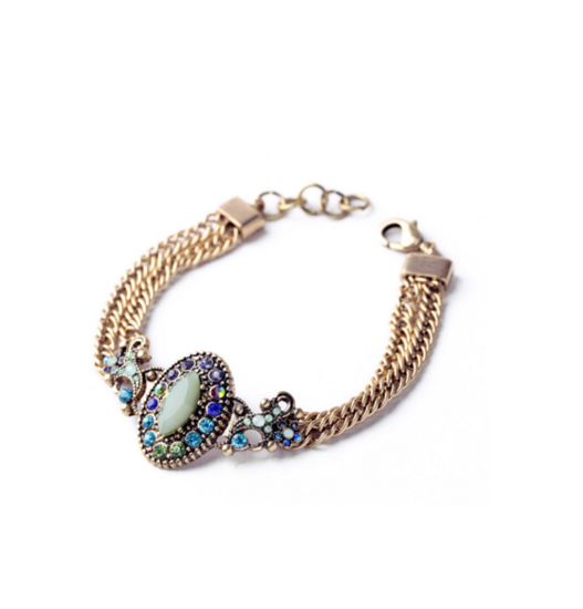 Vintage armbandje blauw