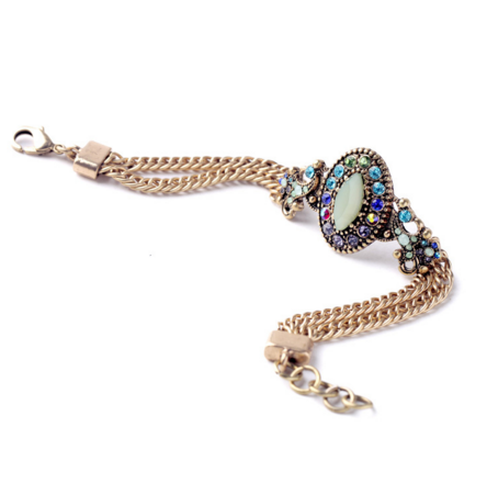 Vintage armbandje blauw