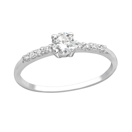 Zilveren ring zirkonia SD18771