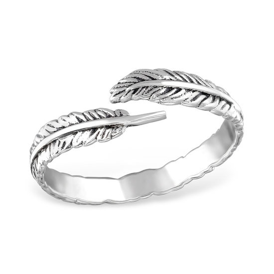 Zilveren ring veer