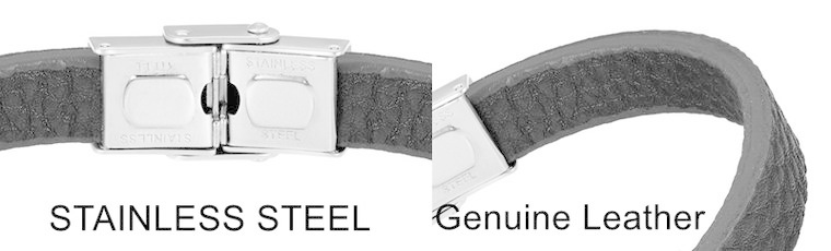 leren armband gevlochten bruin