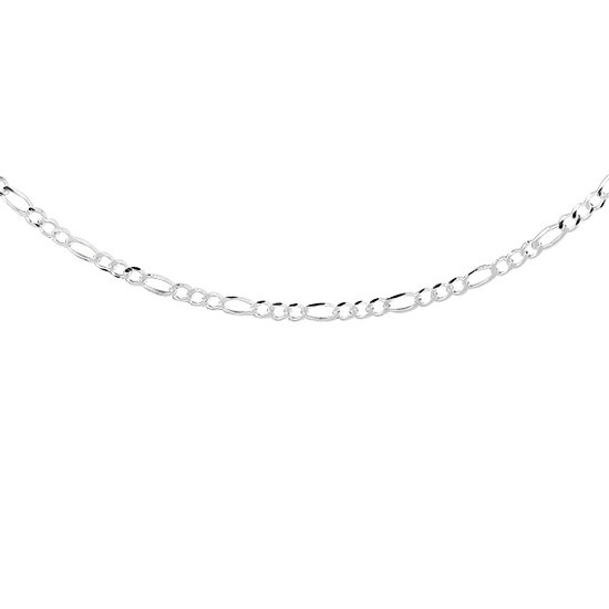 Zilveren ketting figaro schakel