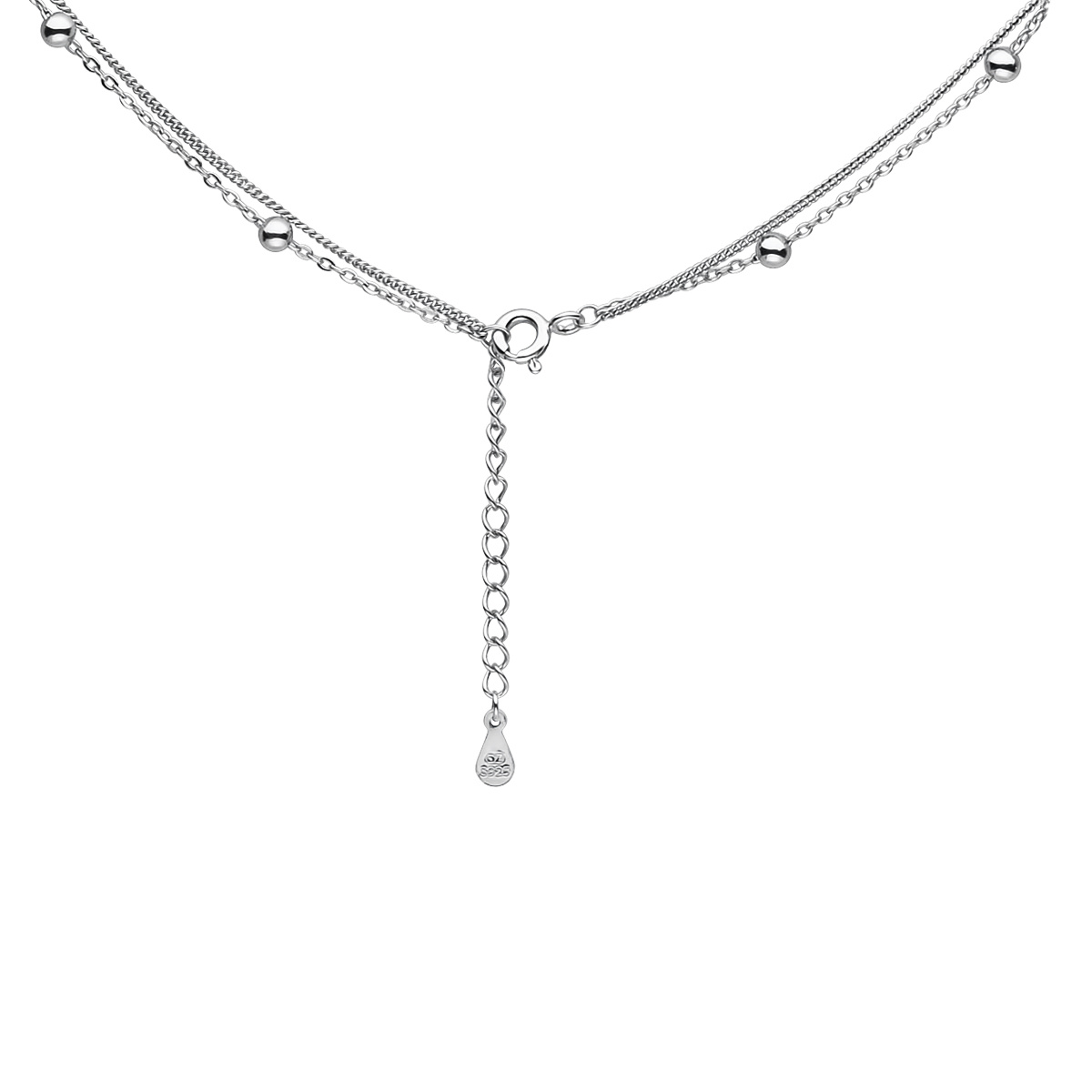 Dubbele ketting met balletjes