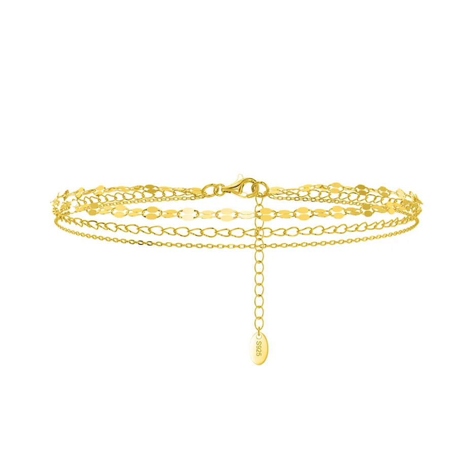 Zilver multilayer enkelbandje