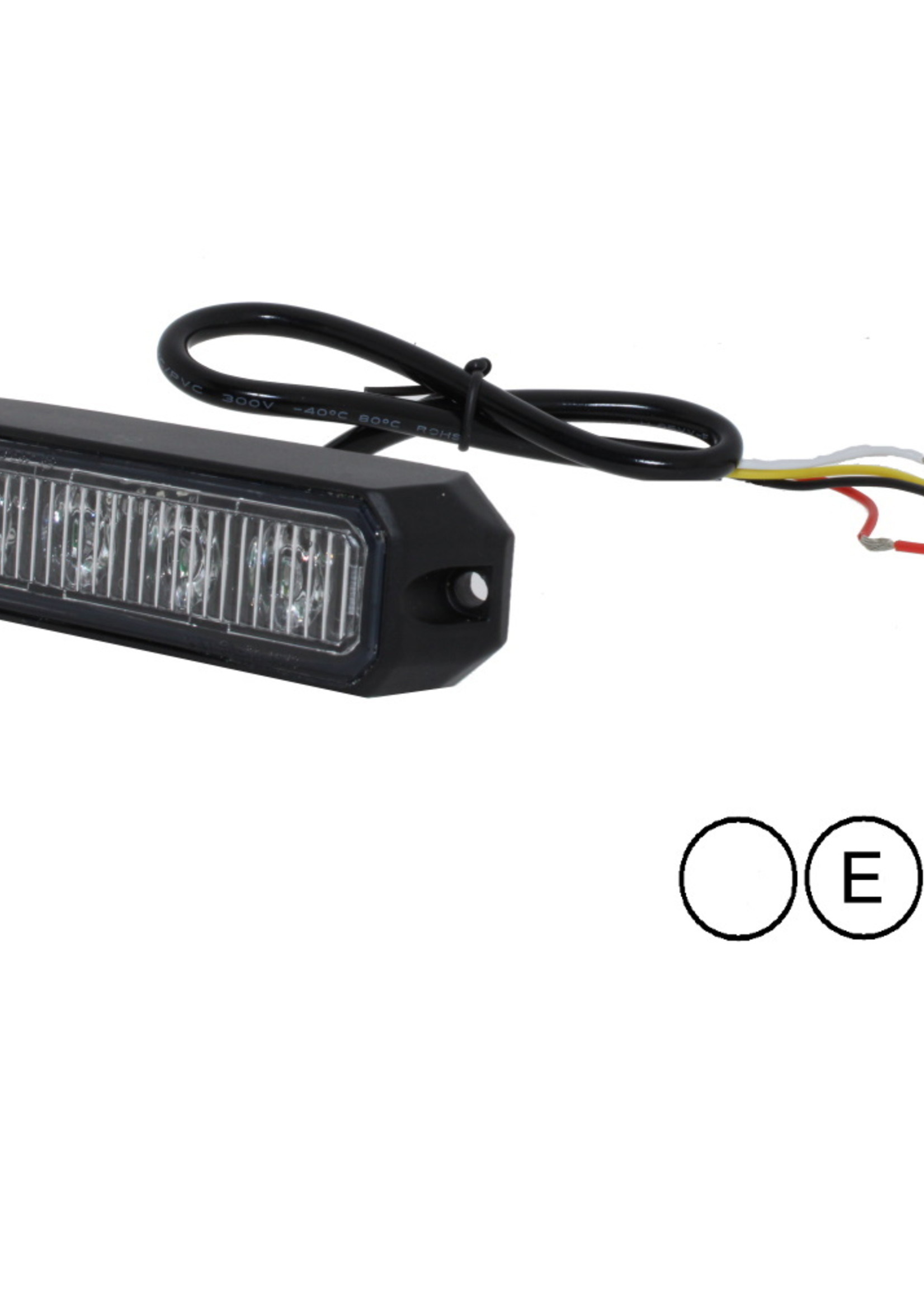 Fleetled Flitser Compact wit  4 Led compact 12-24 volt