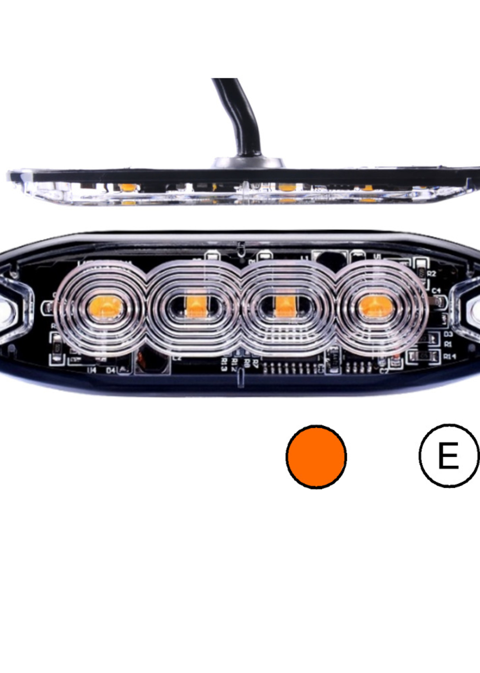 Fleetled FLEETLED EXTRA DUNNE FLITSER  4 LEDS AMBER  E KEUR