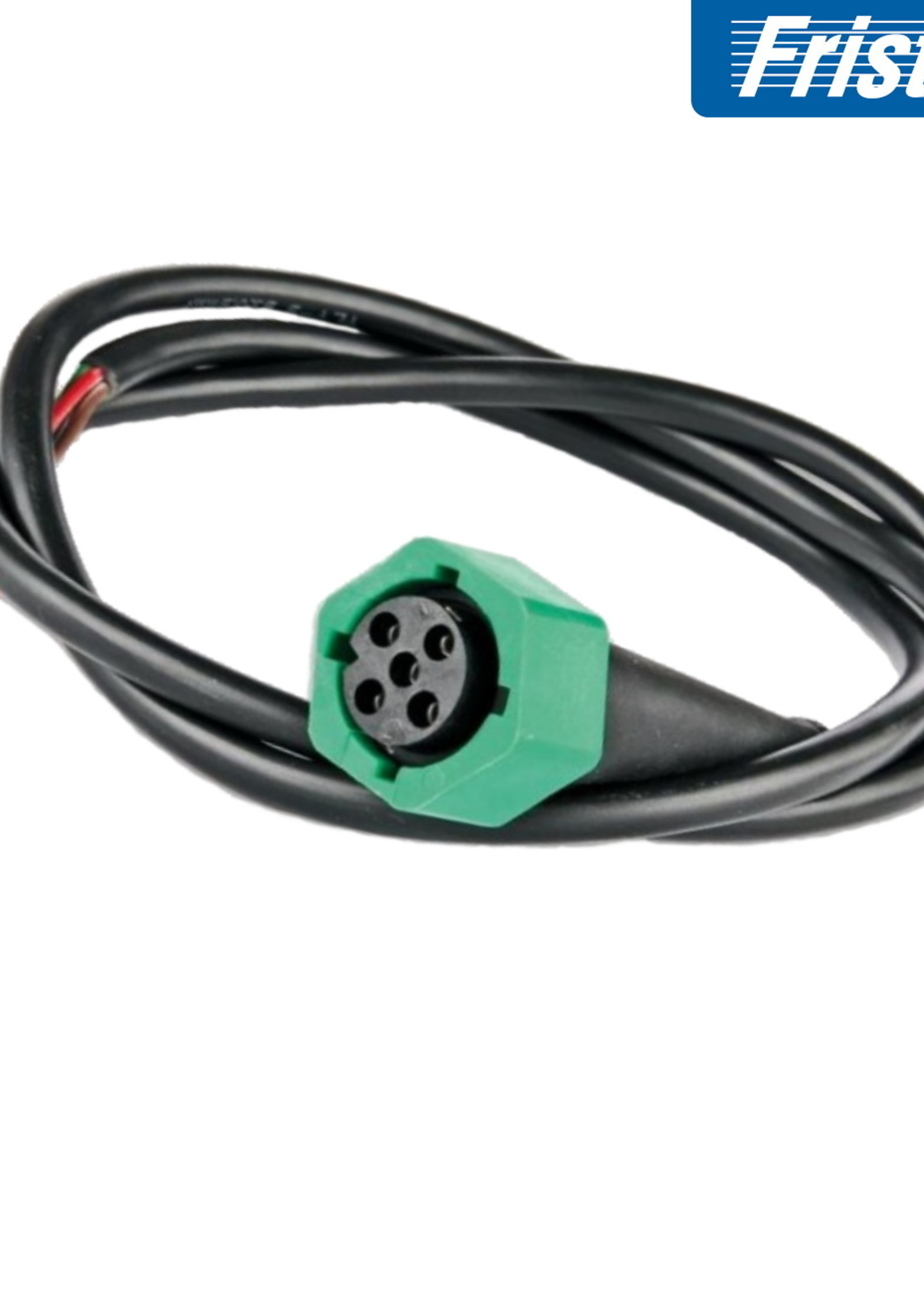 FRISTOM 5 pins bajonet connector groen met 1m. kabel