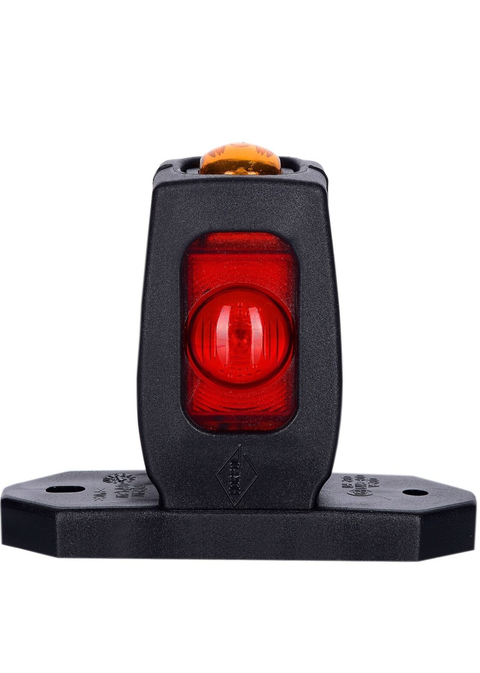 HORPOL Pendellamp Vierkant Kort model Rood/Amber/Wit 12-24 volt E-keur