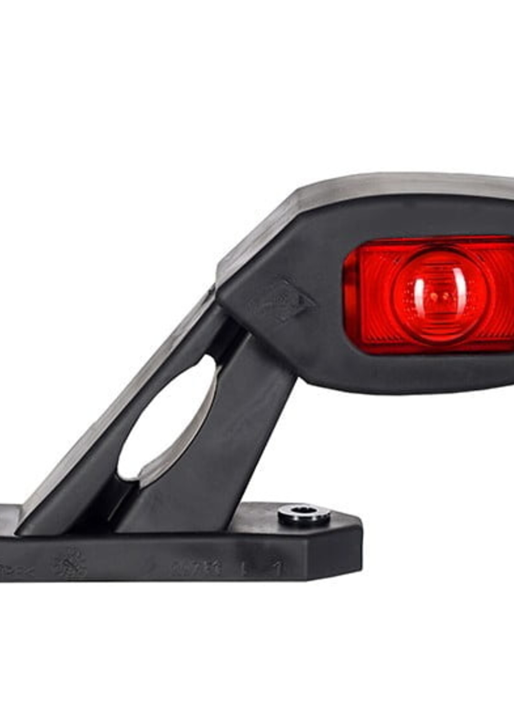 HORPOL Horizontaal Schuin model Links Rood/Amber/Wit 12-24 volt E-keur
