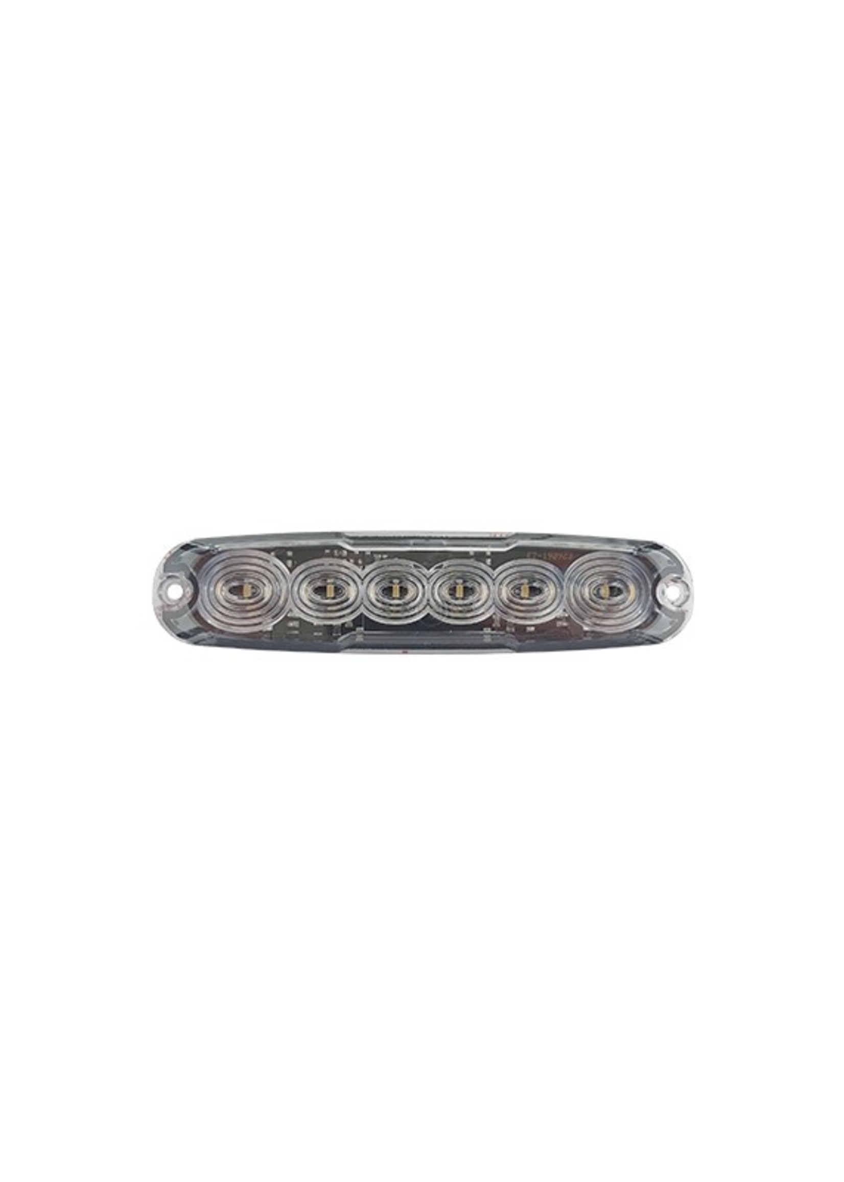 L.E.D LED achterlicht Ultra dun  3 functies 12-24V E-keur rechthoekig