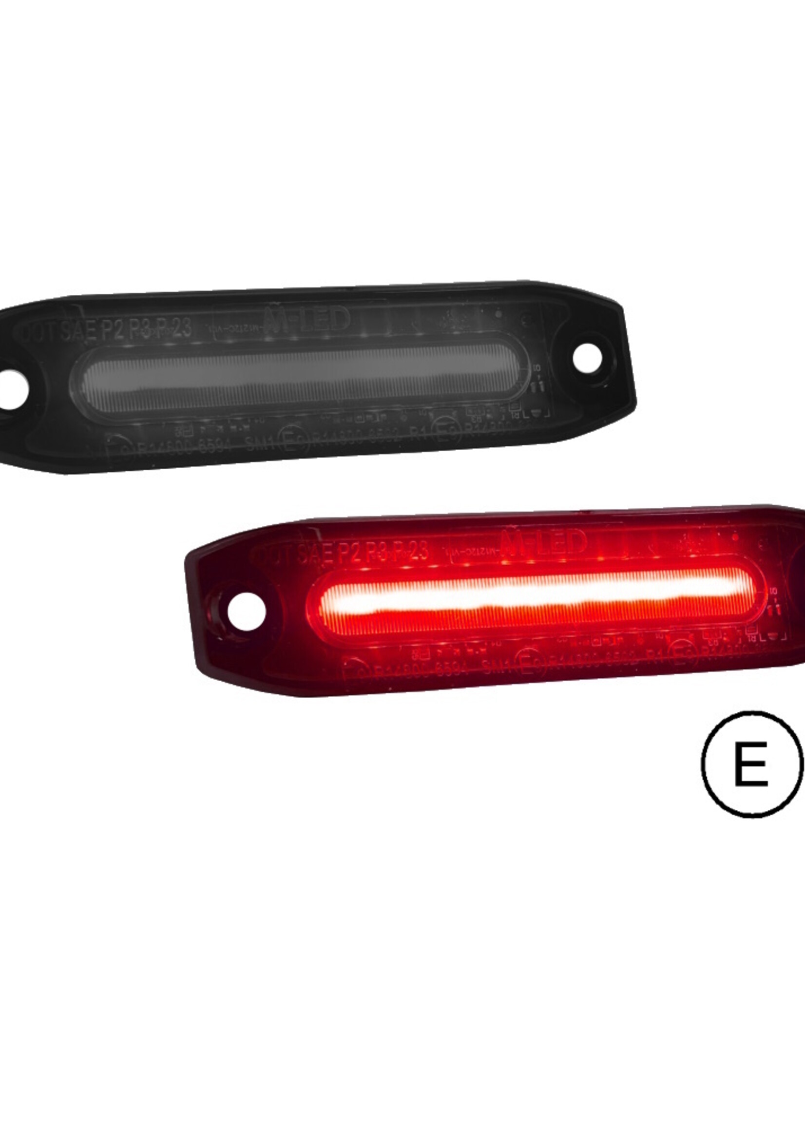 Master led Markeerverlichting Dual color Wit - Rood dark look E-keur