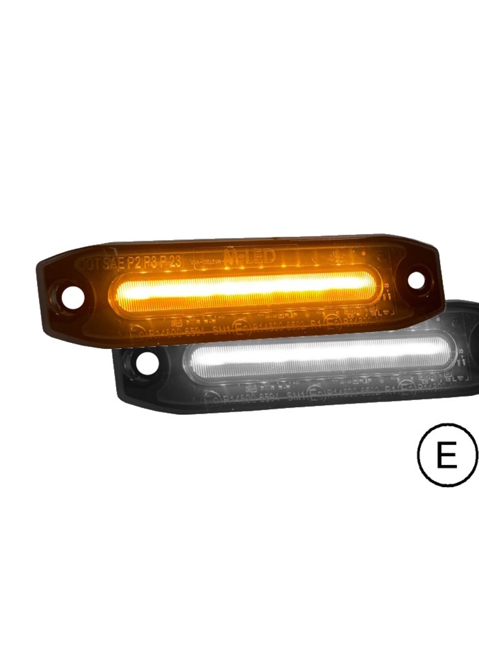 Master led Markeerverlichting Dual color Wit - Amber dark look E-keur