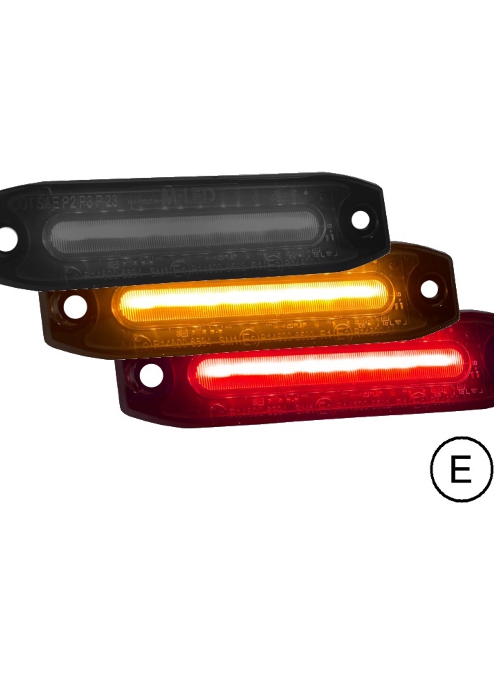 Master led Markeerverlichting Dual color Wit - Amber dark look E-keur