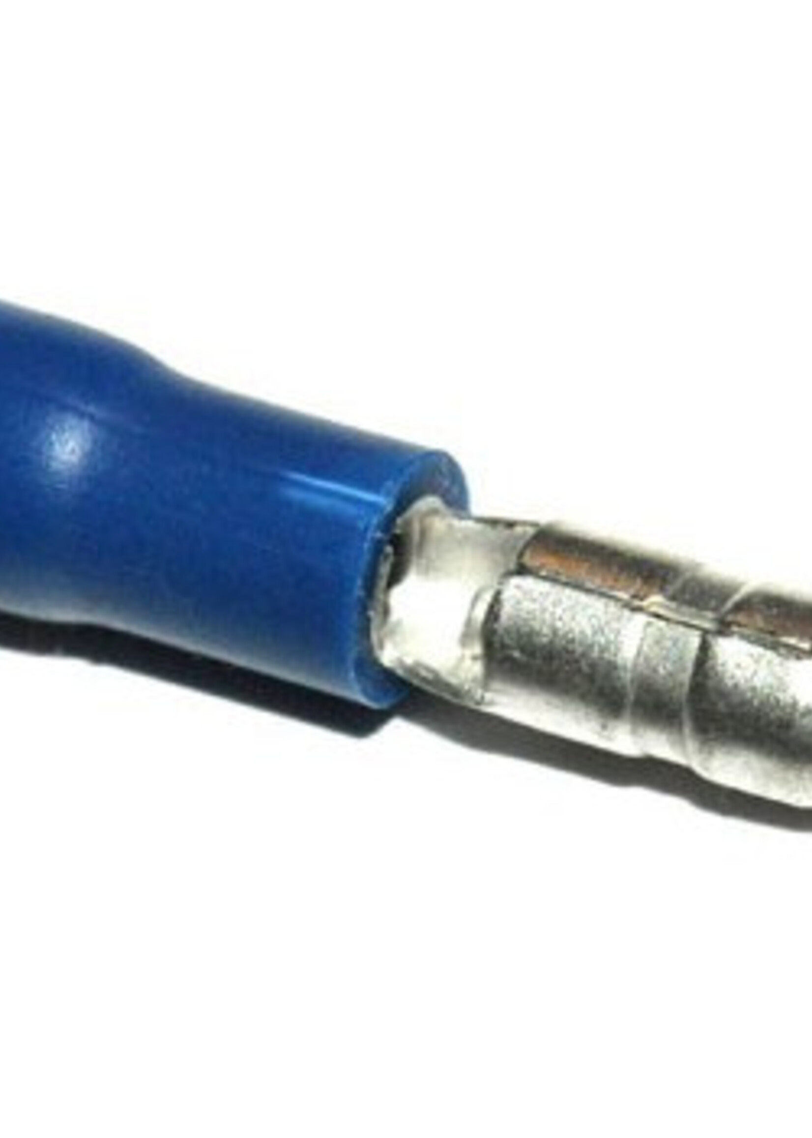 FLEETLED FLEETLED PVC Kabelschoen rond man half geïsoleerd 1,5-2,5 mm² (4 mm) blauw