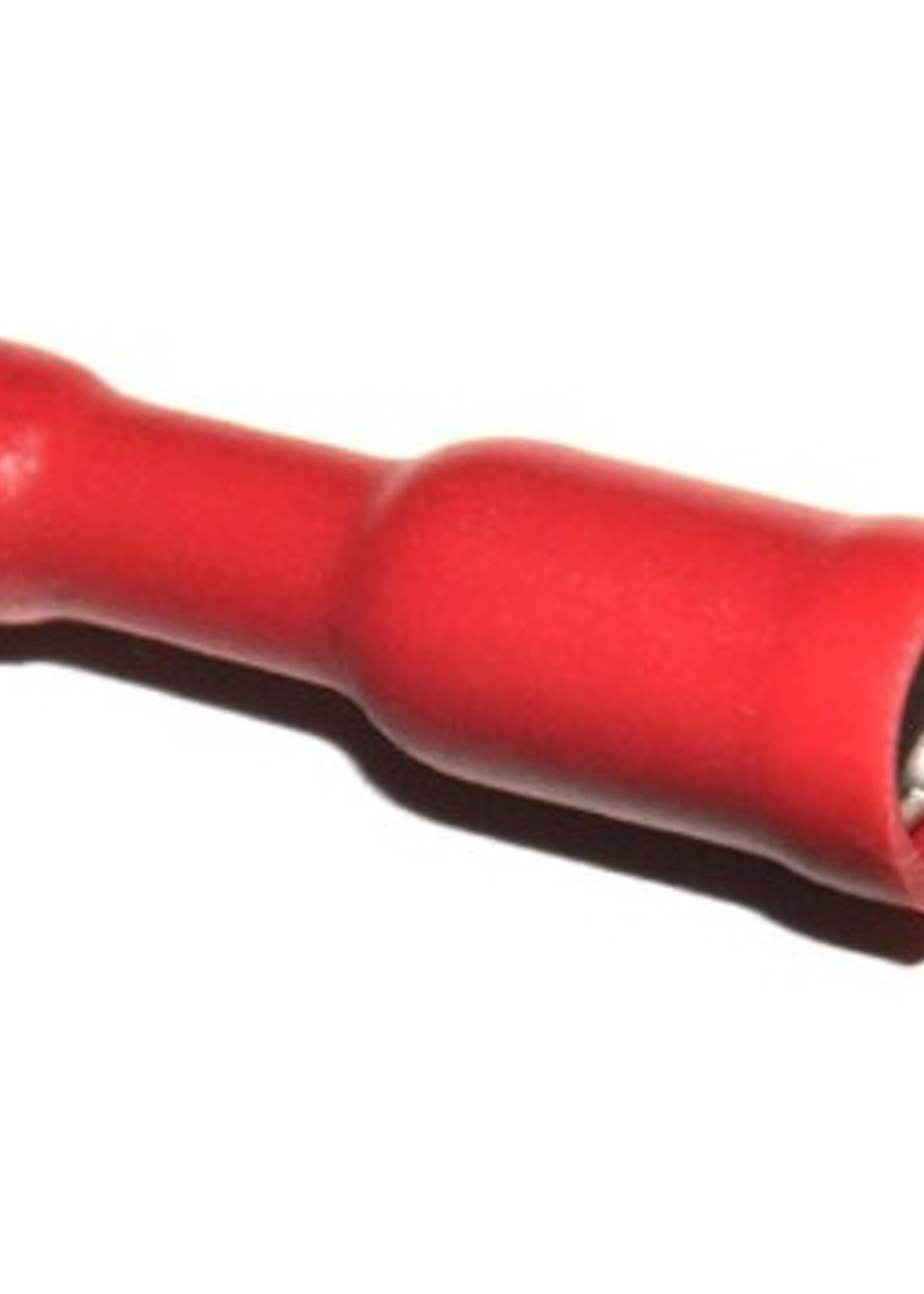 FLEETLED PVC Kabelschoen rond vrouw geïsoleerd 0,5-1,5mm² (4 mm) rood