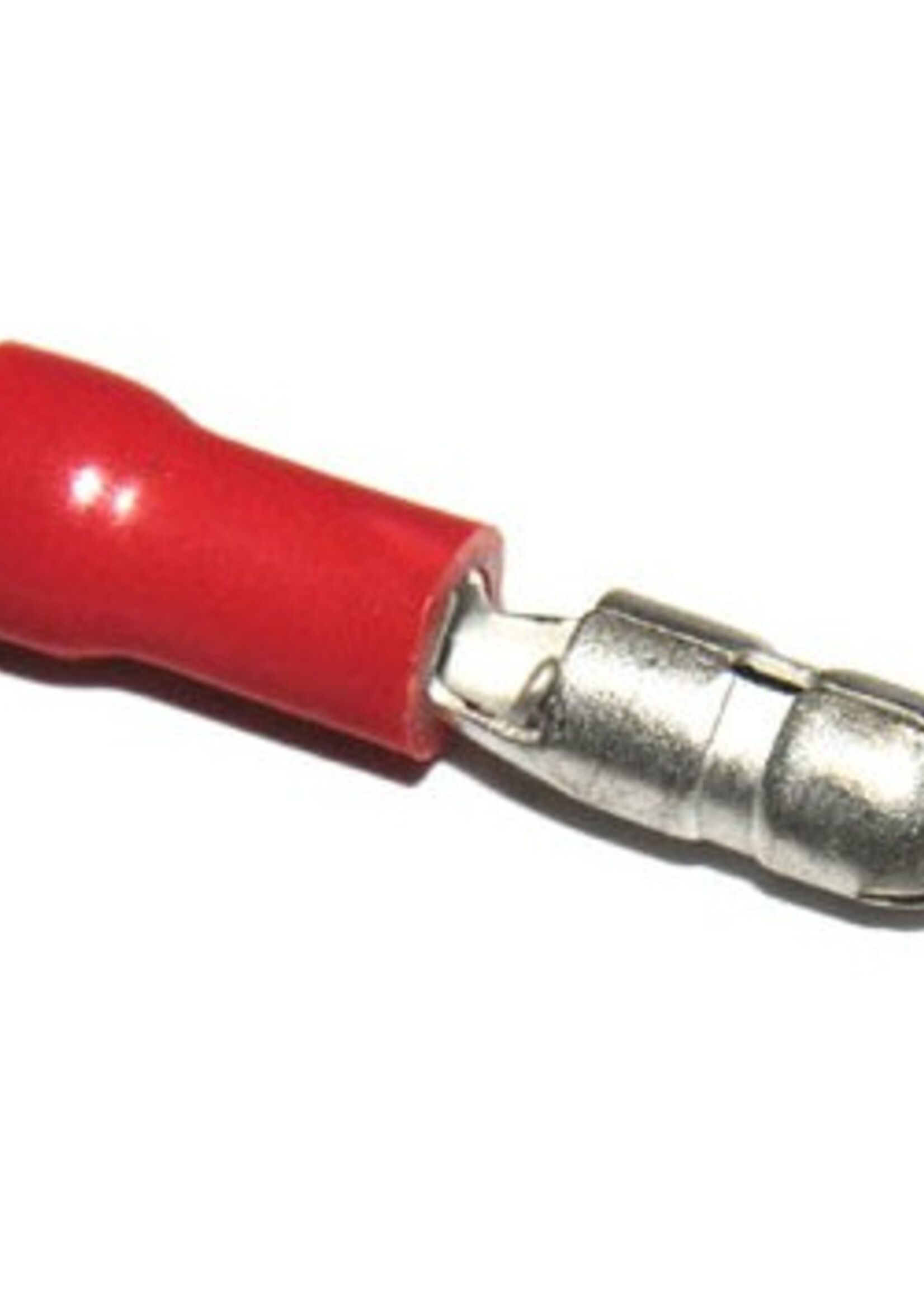 FLEETLED FLEEDLED PVC Kabelschoen rond man half geïsoleerd 0,5-1,5 mm² (4 mm) rood