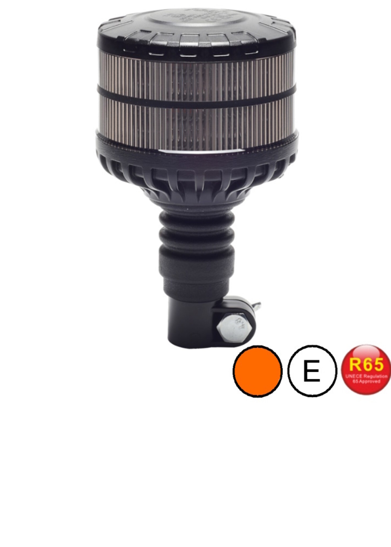 FLEETLED Zwaailamp / flitslamp Dark lens DIN flex / IP 69K