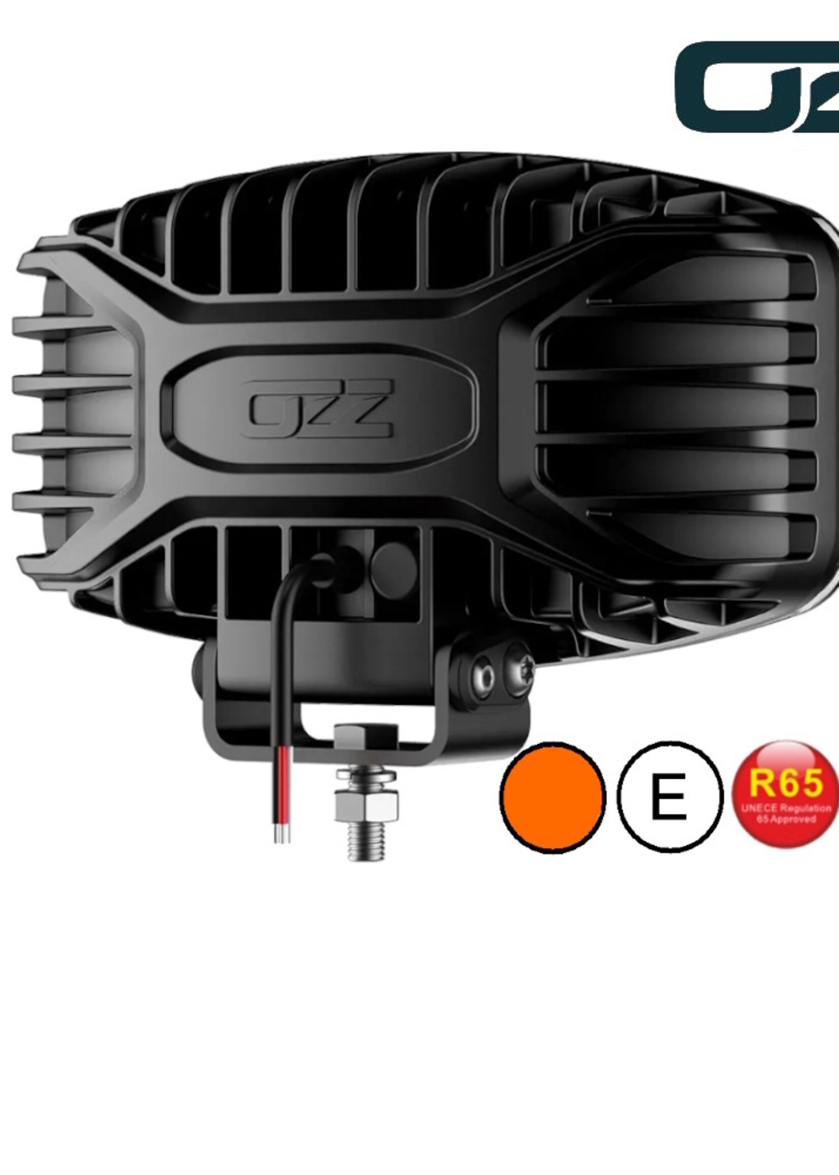 OZZ  OZZ Ovale verstraler met positielicht en flitser wit