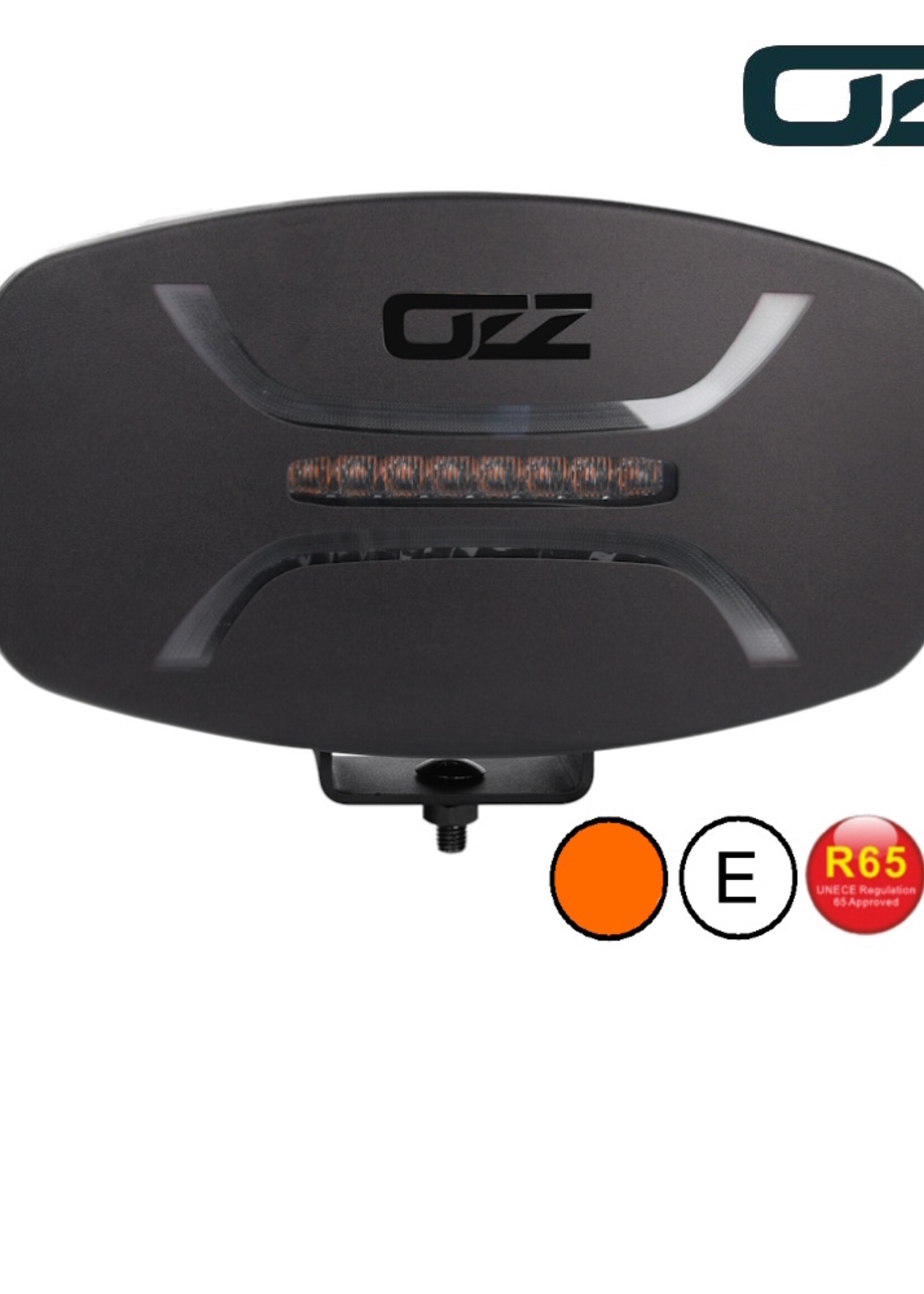 OZZ  OZZ Ovale verstraler met positielicht en flitser wit