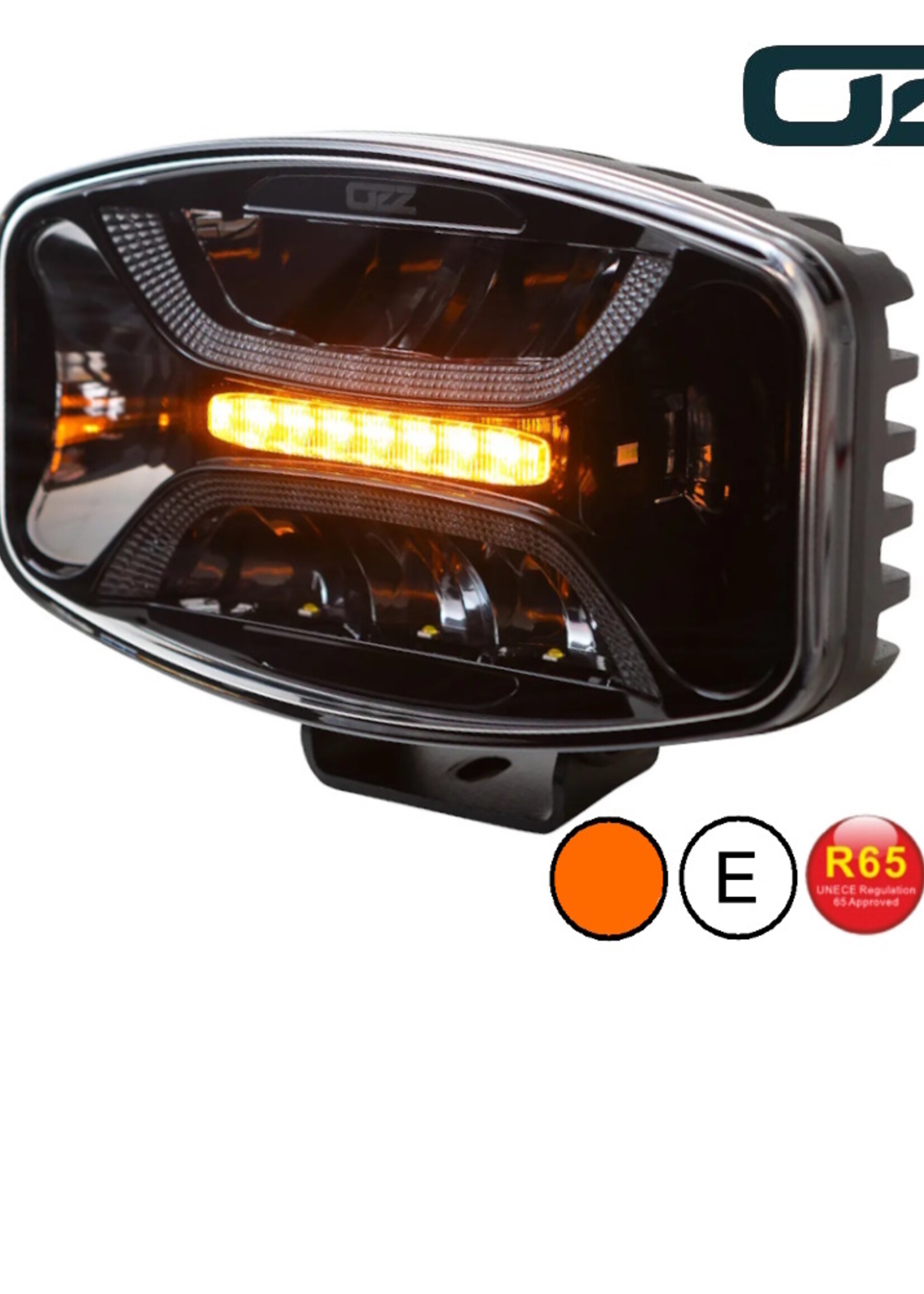 OZZ  OZZ Ovale verstraler met positielicht en flitser wit