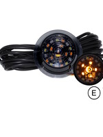 Master led MASTER-LED Deense lamp unit tri color met richtingaanwijzer DARK  Look E-keur