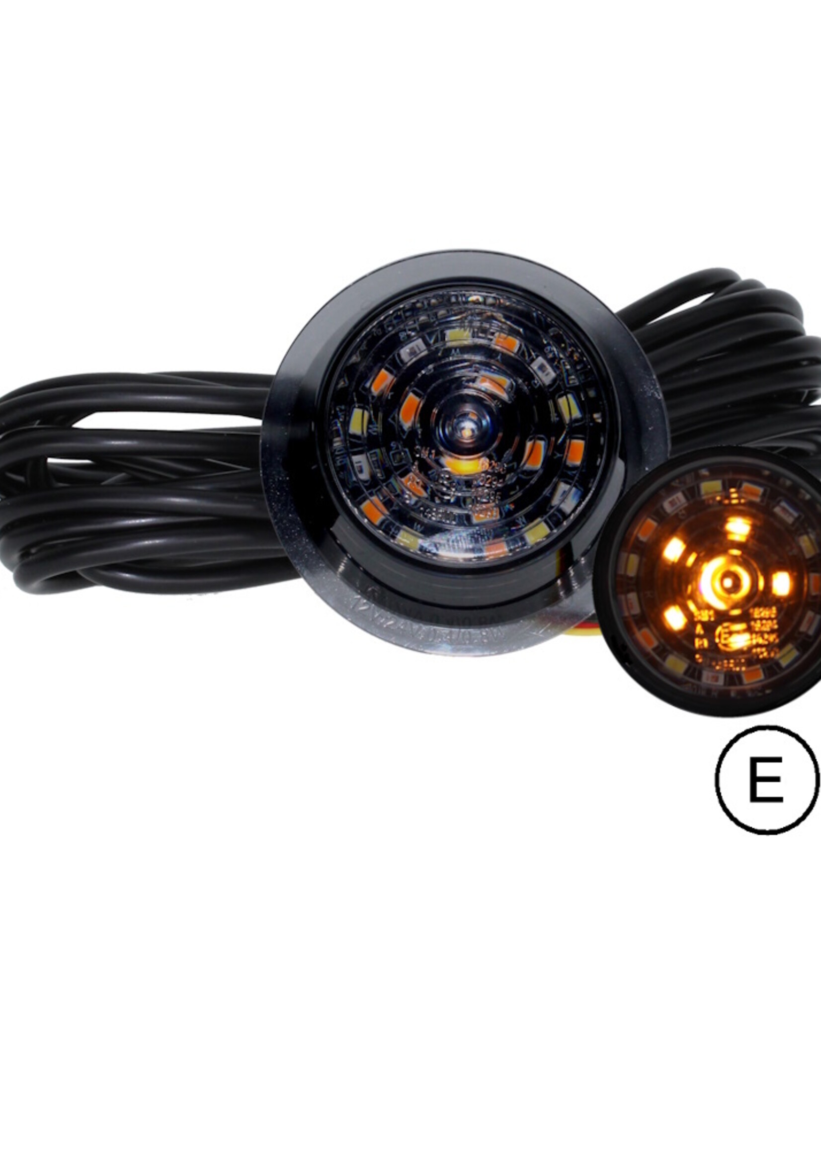 Master led MASTER-LED Deense lamp unit tri color met richtingaanwijzer DARK  Look E-keur