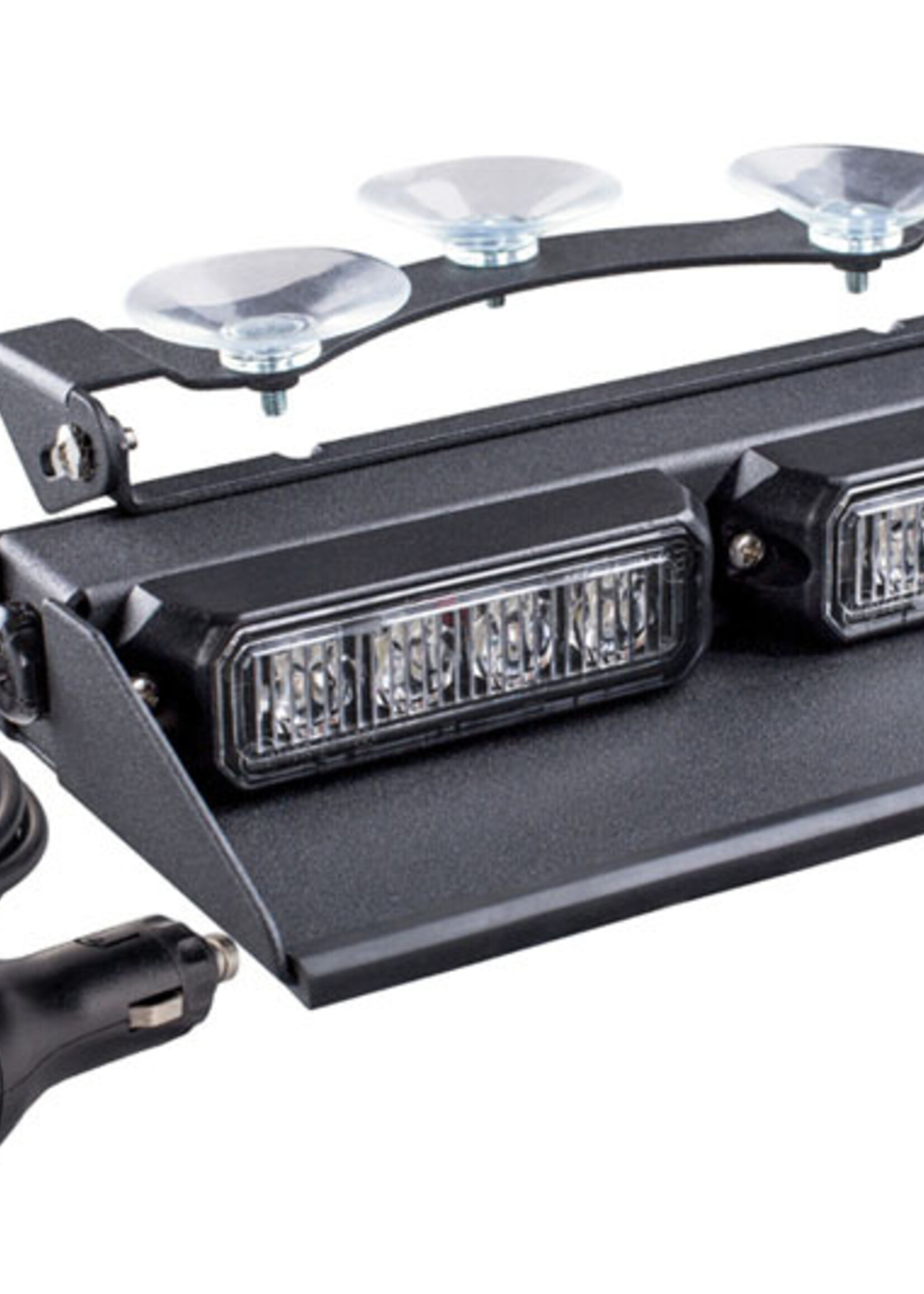 FLEETLED Dashboard flitser 2 x 4 leds groene kleur 12-24 V met stekker