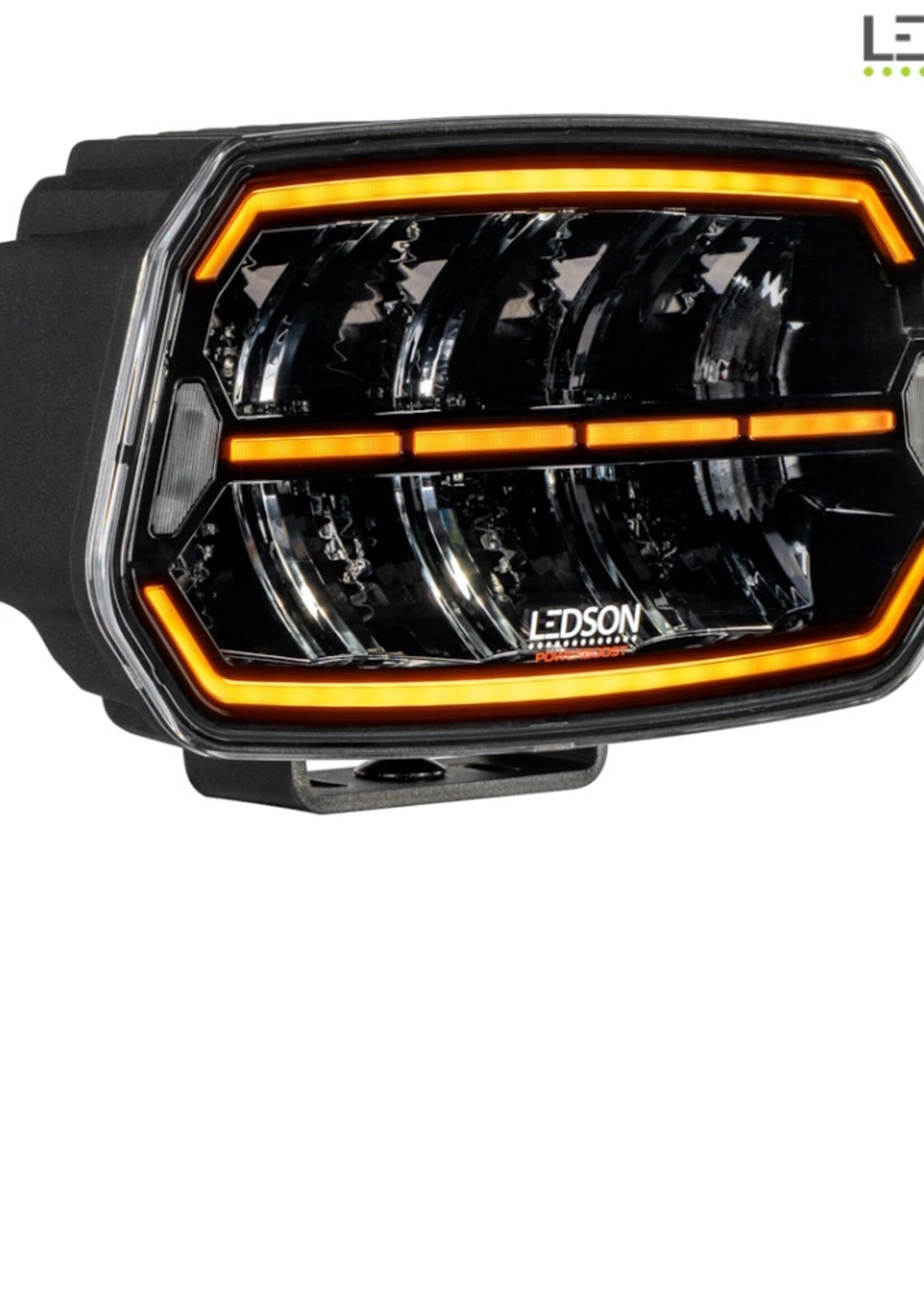 LEDSON Ledson Epix10+ 150W Verstraler met  dynamisch positielicht wit/amber en flitser Zwart