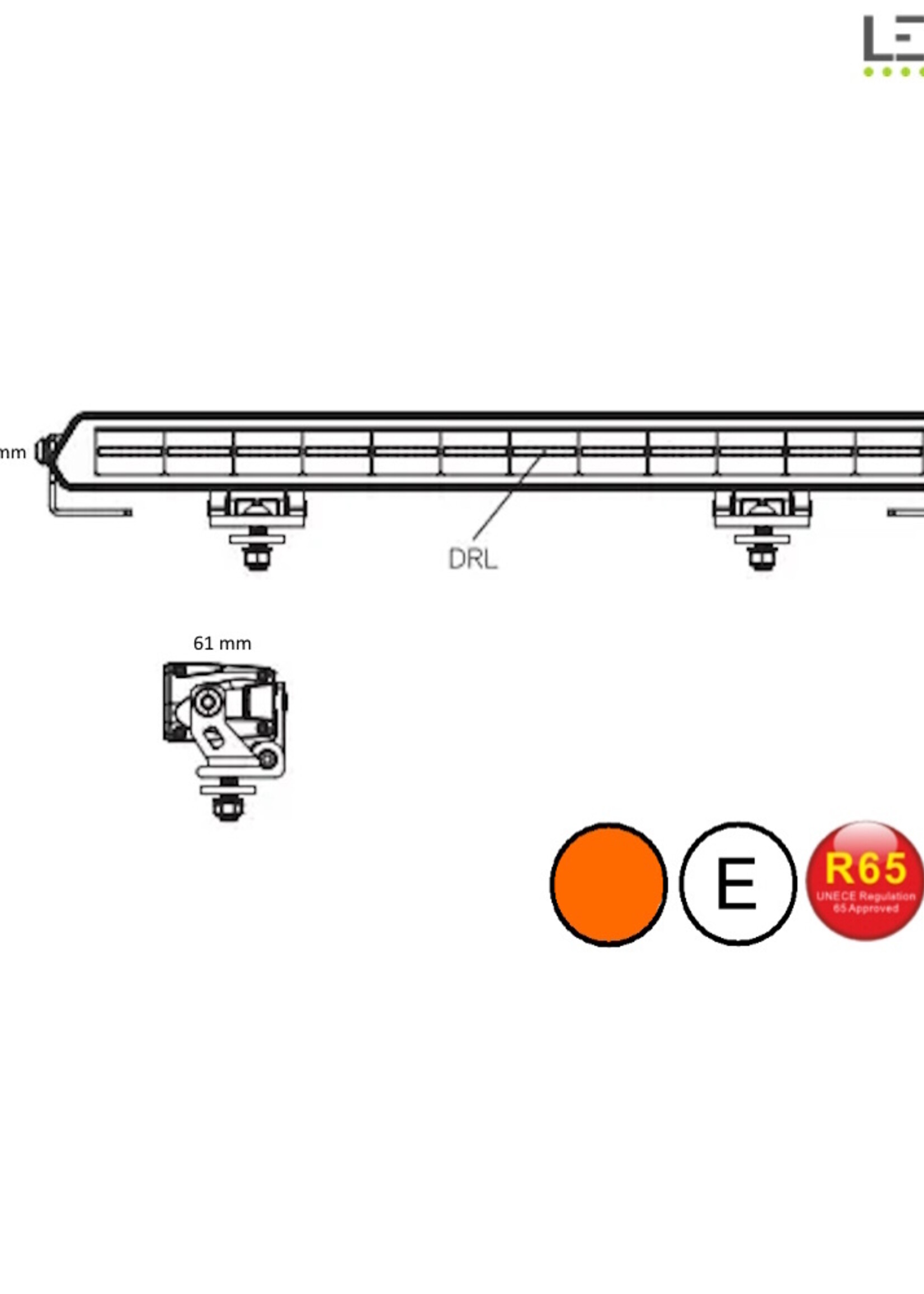 LEDSON Ledson Epix30+ Ledbar met amber/rood positielicht en flitser 270W E-keur