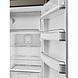 Smeg FAB28RDTP5 Koelkast met vriesvak Taupe Smeg FAB28RDTP5 Koelkast met vriesvak Taupe