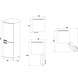 Schneider SCB 315 VNF B retro zwarte no frost koelkast Schneider SCB 315 VNF B retro zwarte no frost koelkast