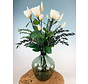 Exclusief | Boeket witte longlife rozen (5 rozen)
