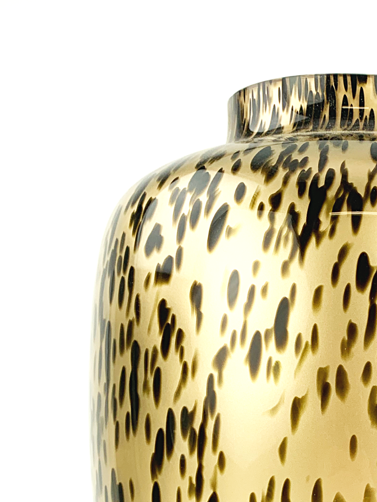 Artic vaas "Golden Cheetah" - ⌀25xH35cm