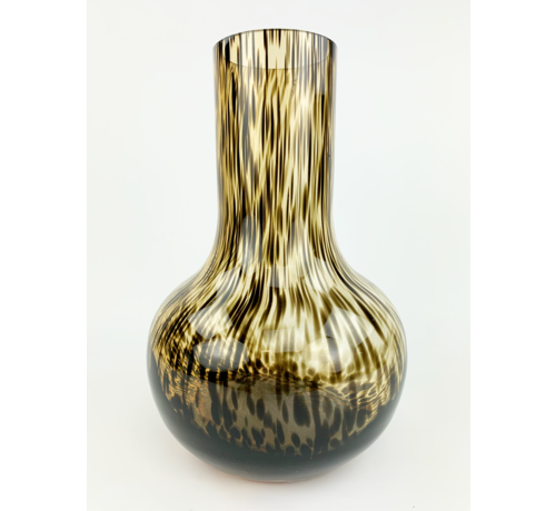 Uitverkocht - Siem vaas "Cheetah" - ⌀25xH35cm